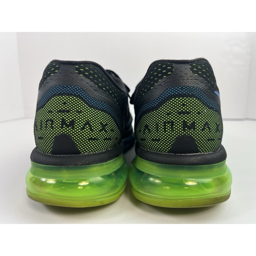 Nike Air Max 2014 Men's Size 10.5 Photo Blue Black Green Running Shoes Sneakers - Picture 5 of 8